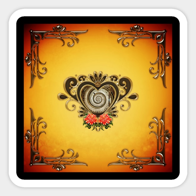 Wonderful steampunk heart. Sticker by Nicky2342